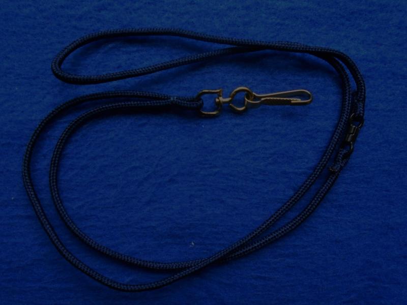 BRITISH MILITARY WHISTLE LANYARD WITH SWIVEL CLIP