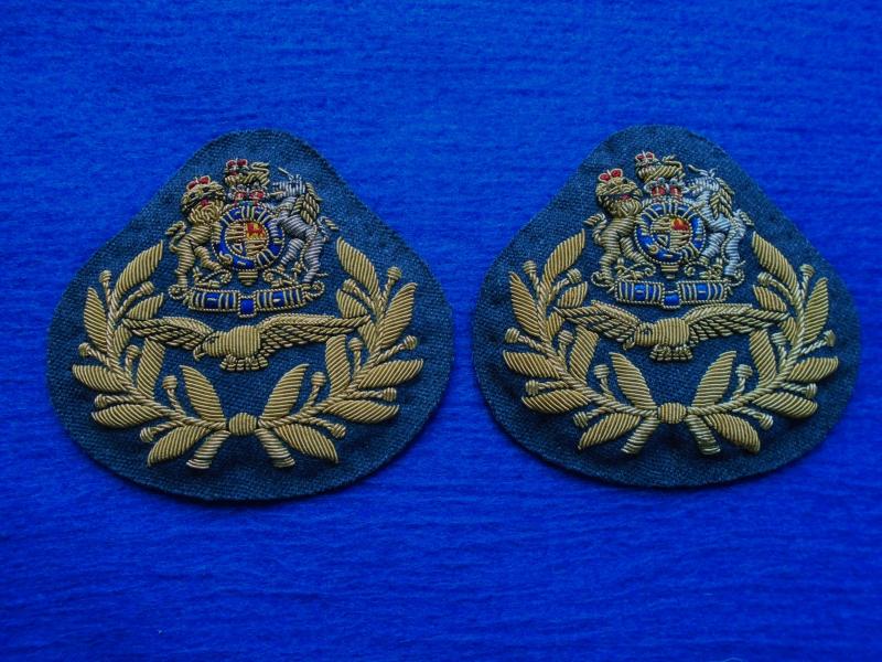 A PAIR OF RAF/ROYAL AIR FORCE MASTER AIRCREW NO 1 DRESS BULLION ARM BADGES