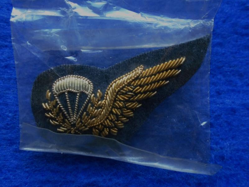 RAF, ROYAL AIR FORCE PARACHUTE INSTRUCTORS BULLION WIRE THREAD MESS DRESS BREVET