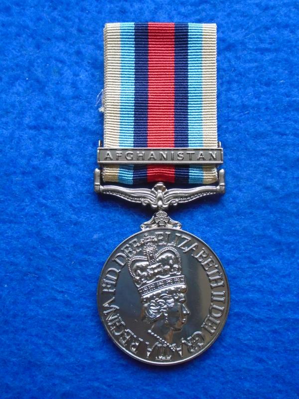 OPERATIONAL SERVICE MEDAL 2000 FULL SIZE, AFGHANISTAN CLASP & RIBBON, HIGH QUALITY REPRODUCTION