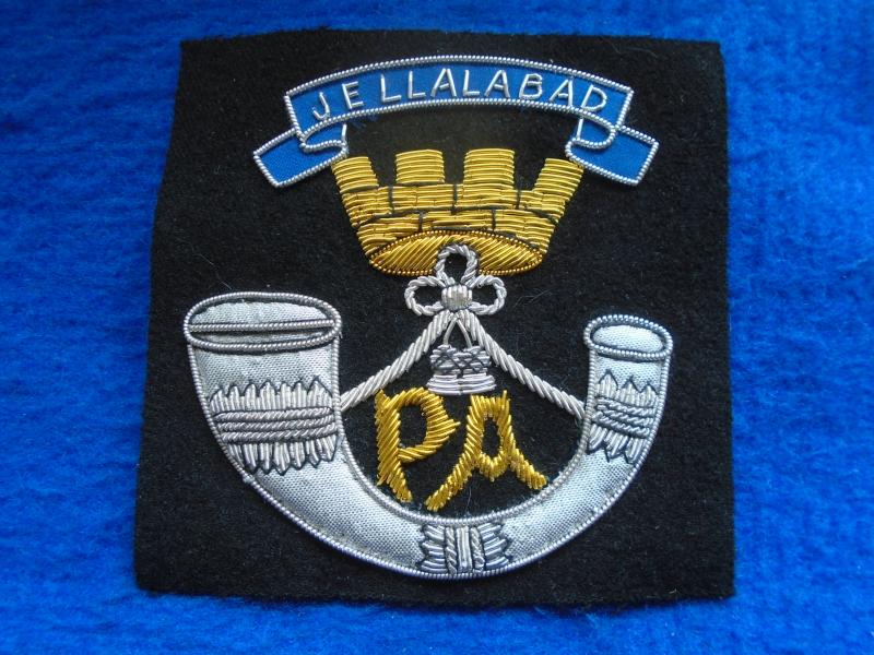 NEW SOMERSET LIGHT INFANTRY (PRINCE ALBERT'S) BULLION BLAZER BADGE