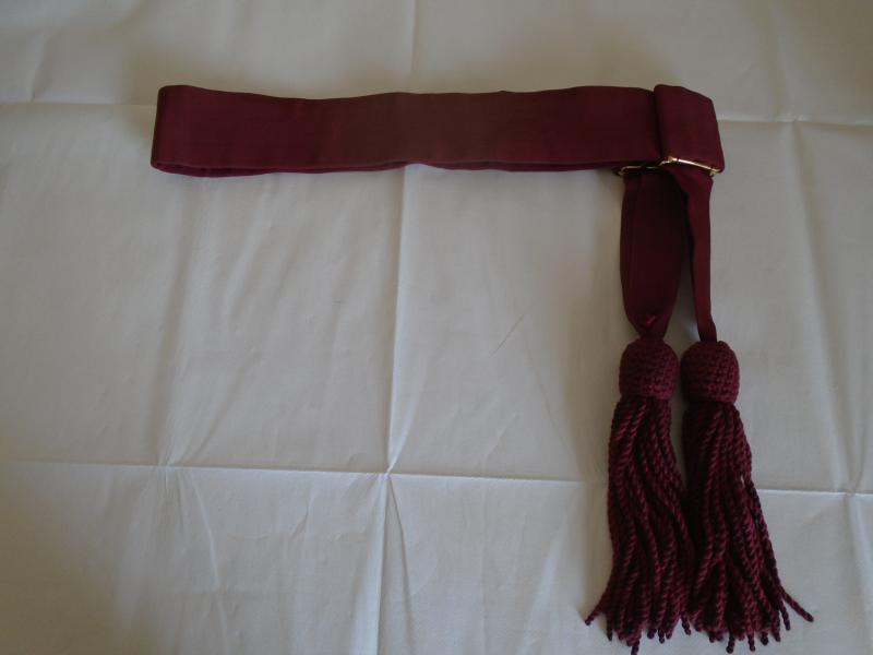 BRITISH ARMY DIRECTOR OF MUSIC & BANDMASTER MAROON SASH