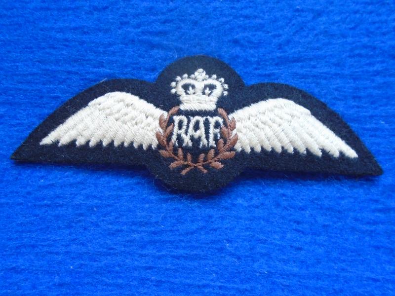 ERII ROYAL AIR FORCE, RAF WOVEN/EMBROIDERED PILOTS WINGS